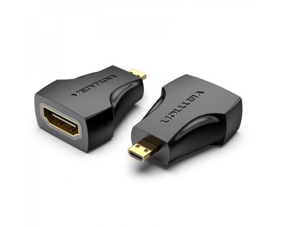 Vention Adaptador Micro HDMI Macho a HDMI Hembra - Color Negro