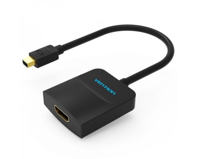Vention Adaptador Mini Displayport Macho a HDMI Hembra - 0.15m - Color Negro