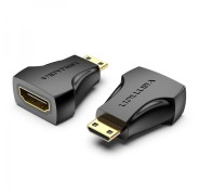 Vention Adaptador Mini HDMI Macho a HDMI Hembra - Color Negro