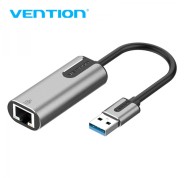 Vention Adaptador USB 3.0 a RJ45 1000Mbps - 0.15m - Color Gris
