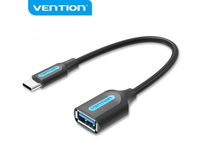 Vention Adaptador USB 3.1 Macho a USB-C Hembra - 0.15m - Color Negro