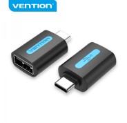 Vention Adaptador USB-C Macho a USB 2.0 A Hembra - Color Negro