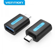 Vention Adaptador USB-C Macho a USB 3.0 A Hembra - Color Negro