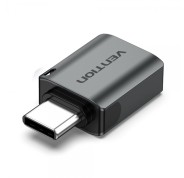 Vention Adaptador USB-C Macho a USB 3.0 Hembra - Color Gris
