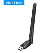 Vention Adaptador USB Wi-Fi AC650 Dual Band - Alta Ganancia - Conexion Estable - Facil Instalacion - Color Negro