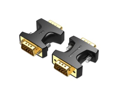 Vention Adaptador VGA Macho a VGA Macho - Color Negro