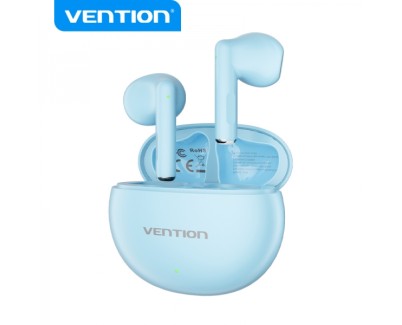Vention Auriculares Bluetooth 5.3 con Estuche de Carga - 6h Autonomia ELF 06 - Color Azul