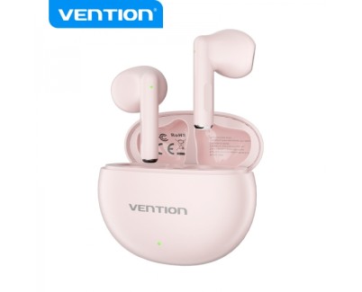 Vention Auriculares Bluetooth 5.3 con Estuche de Carga - 6h Autonomia ELF 06 - Color Rosa