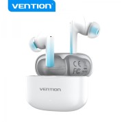 Vention Auriculares Bluetooth 5.3 con Estuche de Carga - 6h Autonomia ELF E04 - Color Blanco