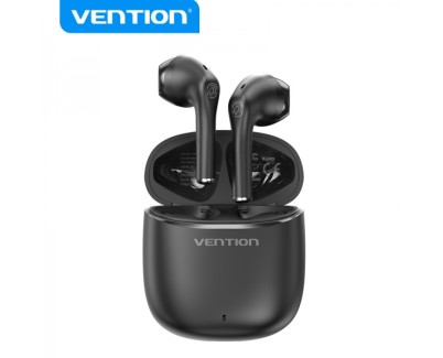 Vention Auriculares Bluetooth 5.3 con Estuche de Carga - 7h Autonomia - Color Negro