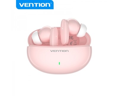 Vention Auriculares Bluetooth 5.3 con Estuche de Carga - 7h Autonomia - Color Rosa
