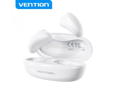 Vention Auriculares Bluetooth 5.3 con Estuche de Carga - 8h Autonomia - Tiny T11 - Color Blanco