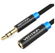 Vention Cable alargador Estereo Jack 3.5 Macho a Jack 3.5 Hembra - 2m - Color Negro