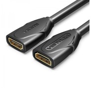 Vention Cable Alargador HDMI Hembra a HDMI Hembra 4K 2.0 - 0.50m - Color Negro