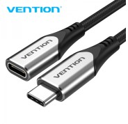 Vention Cable Alargador USB-C 3.1 Macho a USB-C Hembra - 1m - Color Gris