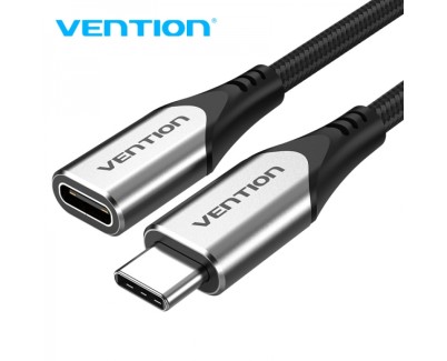 Vention Cable Alargador USB-C 3.1 Macho a USB-C Hembra - 1m - Color Gris