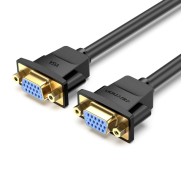 Vention Cable Alargador VGA Hembra a VGA Hembra - 1m - Color Negro