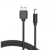 Vention Cable Alimentacion USB-A Macho a DC 5.5mm - 1.5m - Color Negro