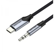 Vention Cable Conversor Audio USB-C a Jack 3.5 Macho - 1m - Color Gris