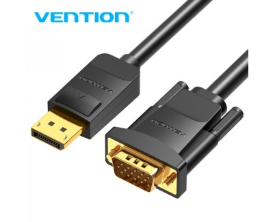 Vention Cable Conversor Displayport Macho a VGA Macho - 1.5m - Color Negro