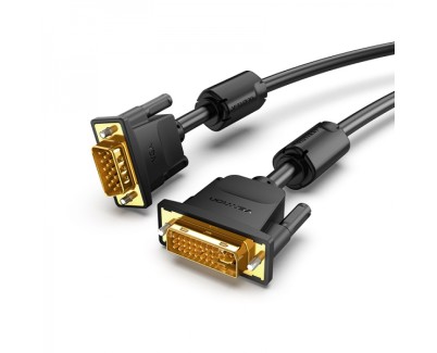 Vention Cable Conversor DVI Macho a VGA Macho - 3m - Color Negro