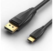 Vention Cable Conversor USB-C Macho a Displayport Macho - 1m - Color Negro
