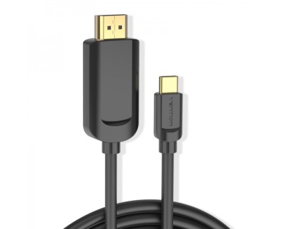 Vention Cable Conversor USB-C Macho a HDMI Macho 4K 1.4 - 3m - Color Negro