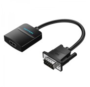 Vention Cable Conversor VGA Macho a HDMI Hembra - 1m - Color Negro