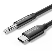 Vention Cable DAC de Audio - Longitud 1.5m - Jack 3.5mm - USB-C - Color Negro