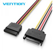 Vention Cable de Alimentacion Extension SATA 15P - 0.3m - Color Negro