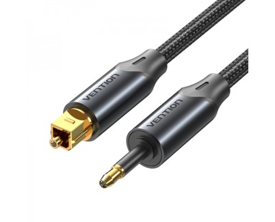 Vention Cable de Audio de Fibra Optica - 2m - Color Negro