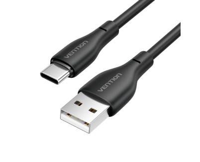 Vention Cable de Carga Interfaz USB-A/USB-C - Velocidad 480Mbps - Alimentacion 3A - Potencia 15W - Color Negro