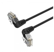 Vention Cable de Red UTP RJ45 Slim Cat.6A Cabeza Rotatoria 360º Angulo Recto - 0.5m - Color Blanco