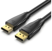 Vention Cable Displayport 1.4 8K - Longitud 10m - Recubrimiento en PVC - Conectores Chapados en Oro - Color Negro