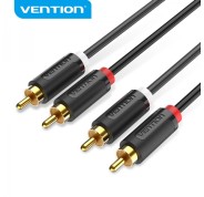 Vention Cable Estereo 2x RCA Macho a 2x RCA Macho - 2m - Color Negro
