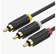 Vention Cable Estereo 3x RCA Macho a 3x RCA Macho - 2m - Color Negro