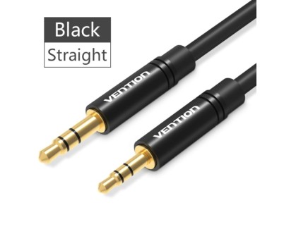 Vention Cable Estereo Jack 3.5 Macho a Jack 2.5 Macho - 0.5m - Color Negro