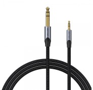 Vention Cable Estereo Jack 3.5 Macho a Jack 6.3 Macho - 3m - Color Gris