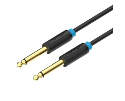 Vention Cable Estereo Jack 6.5 Macho a Jack 6.5 Macho - 1.5m - Color Negro