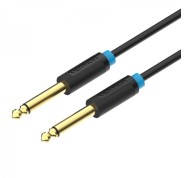 Vention Cable Estereo Jack 6.5 Macho a Jack 6.5 Macho - 1m - Color Negro