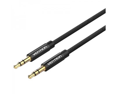 Vention Cable Estereo Jack Macho 3.5 a Jack Macho 3.5 - 0.5m - Color Negro