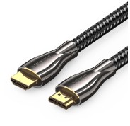 Vention Cable HDMI 2.0 - Resolucion 4K - ARC - Longitud 0.5m - Conectores Chapados en Oro - Chaqueta Trenzada de Algodon y PVC - Color Negro