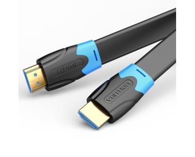 Vention Cable Plano HDMI Macho a HDMI Macho 2.0 4K - 5m - Color Negro