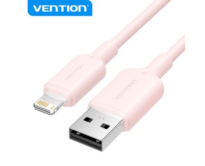 Vention Cable USB 2.0 Lightning - Interfaz USB-A/Lightning - Transmision 480Mbps - Salida 2.4A - 2M - Color Rosa
