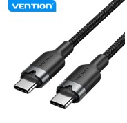 Vention Cable USB 2.0 - Niquelado - 60W - 3A - 2m - Color Negro