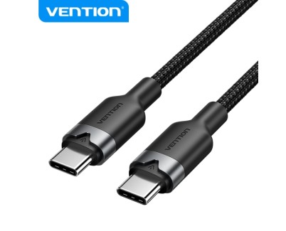 Vention Cable USB 2.0 - Niquelado - 60W - 3A - 2m - Color Negro