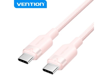 Vention Cable USB 2.0 Niquelado - Potencia 60W - Corriente max. 3A - Color Rosa