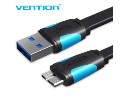 Vention Cable USB 3.0 Macho a MicroUSB Macho - 0.5m - Azul y Negro