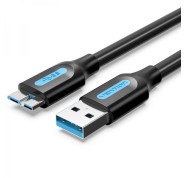 Vention Cable USB 3.0 Macho a MicroUSB Macho - 2A - 10W - 5Gbps - 1.5m - Color Negro
