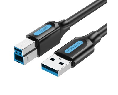 Vention Cable USB-A 3.0  a USB-B -0.5m - Color Negro